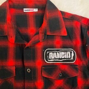 *Rare* Rancid Logo Patch Flannel